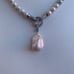 Baroque freshwater pearl necklace gold plated , 18”