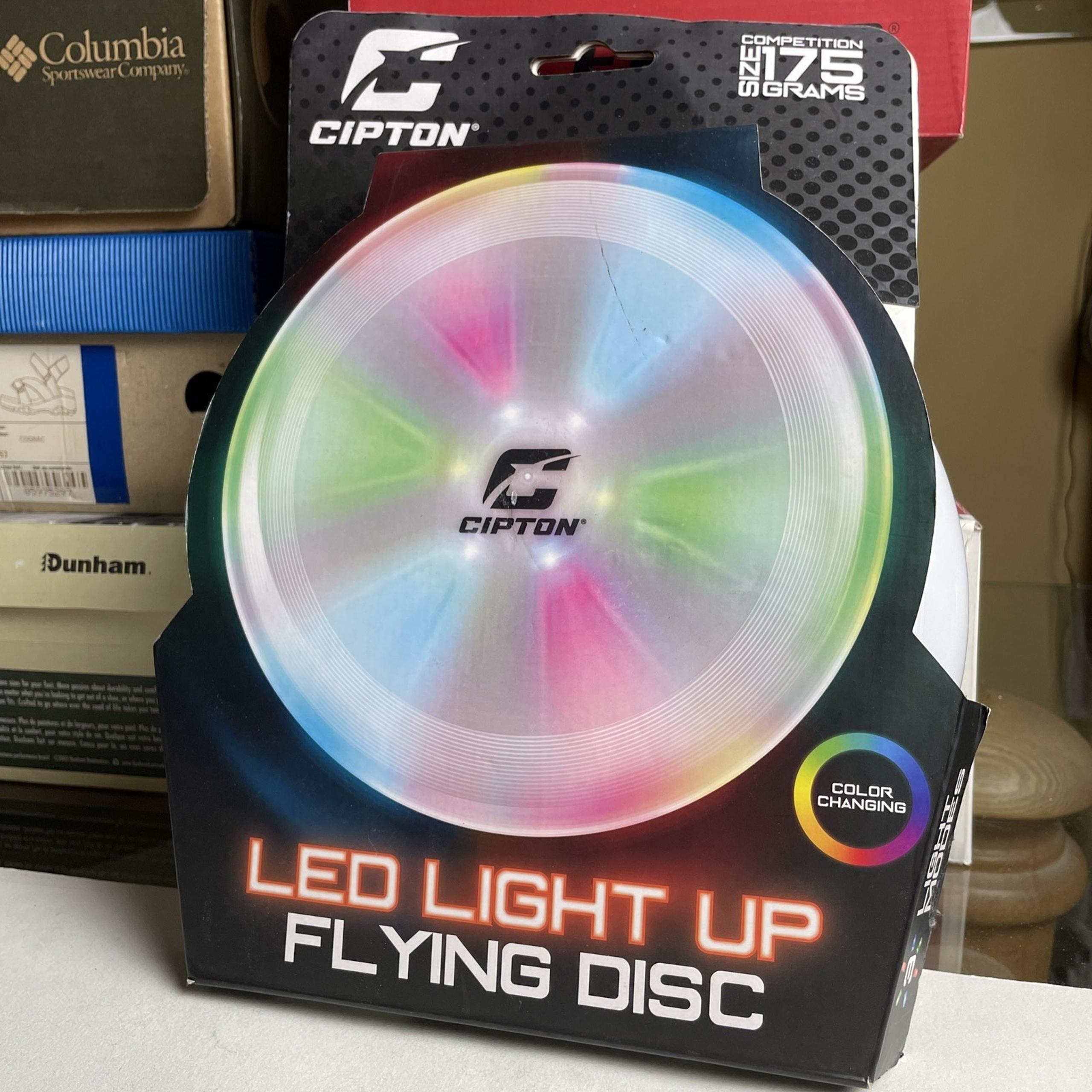 Light up Flying Disc - Solid, Rotary, and Blinking LED Light Frisbee Modes