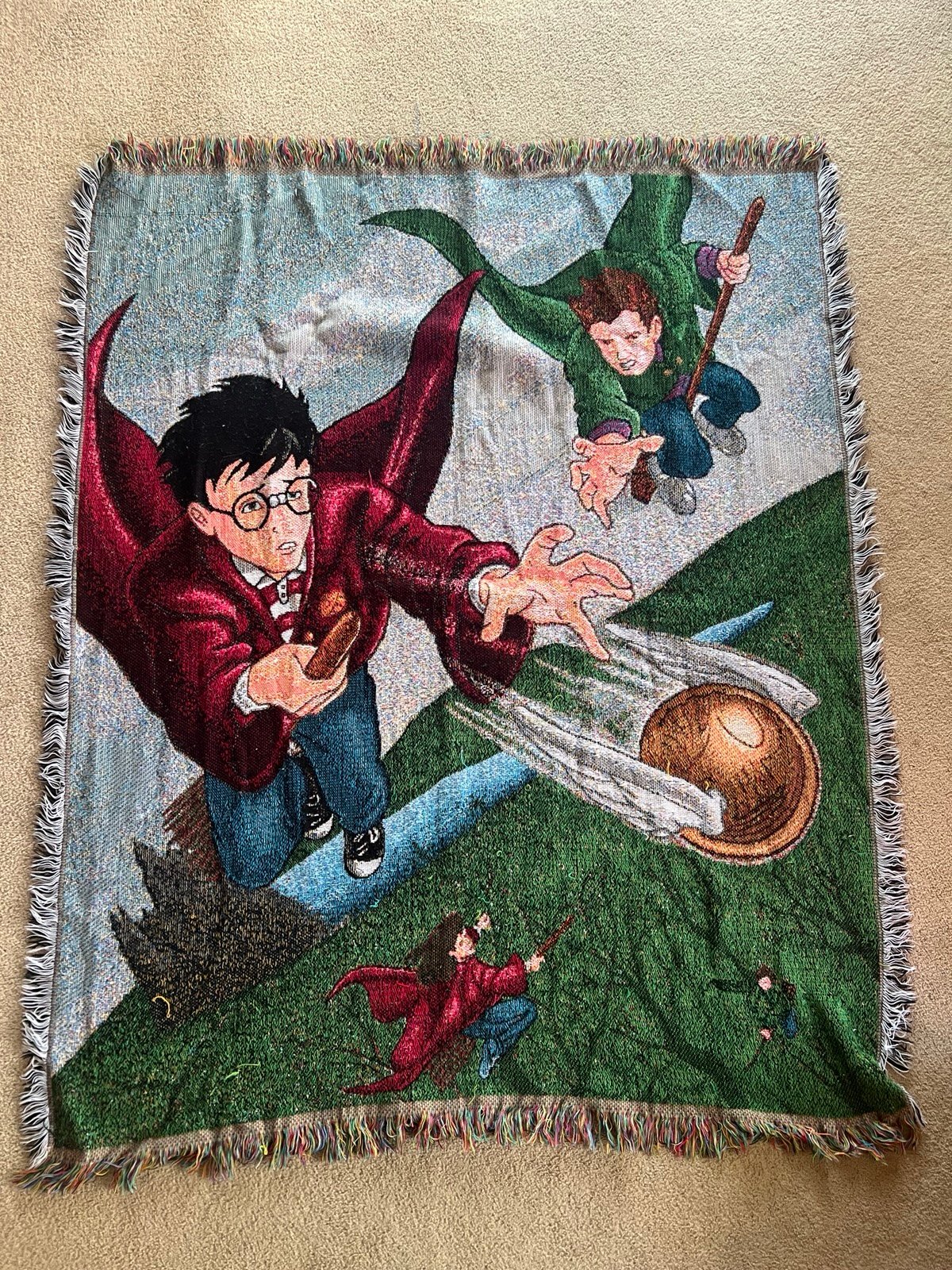 Vintage Harry Potter blanket throw