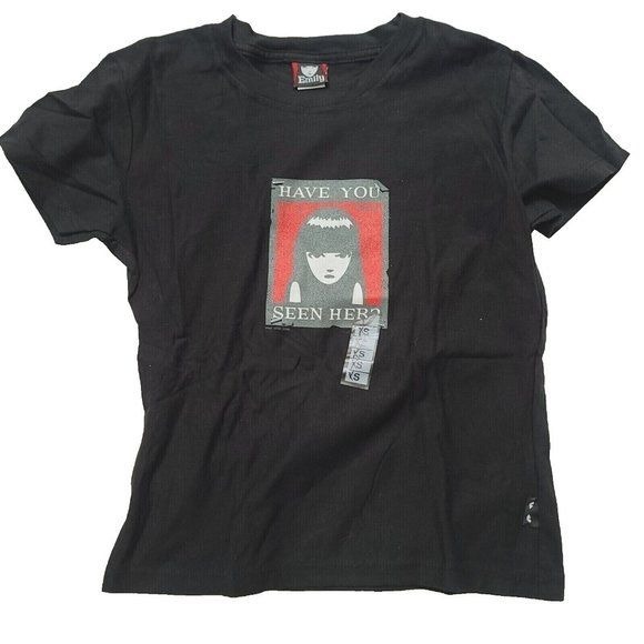 Vintage Emily the Strange Tshirt, Have you Seen Her, Black, Size Large
