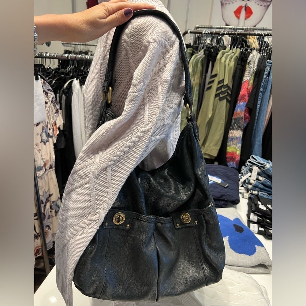 Marc jacobs leather hobo bag deals