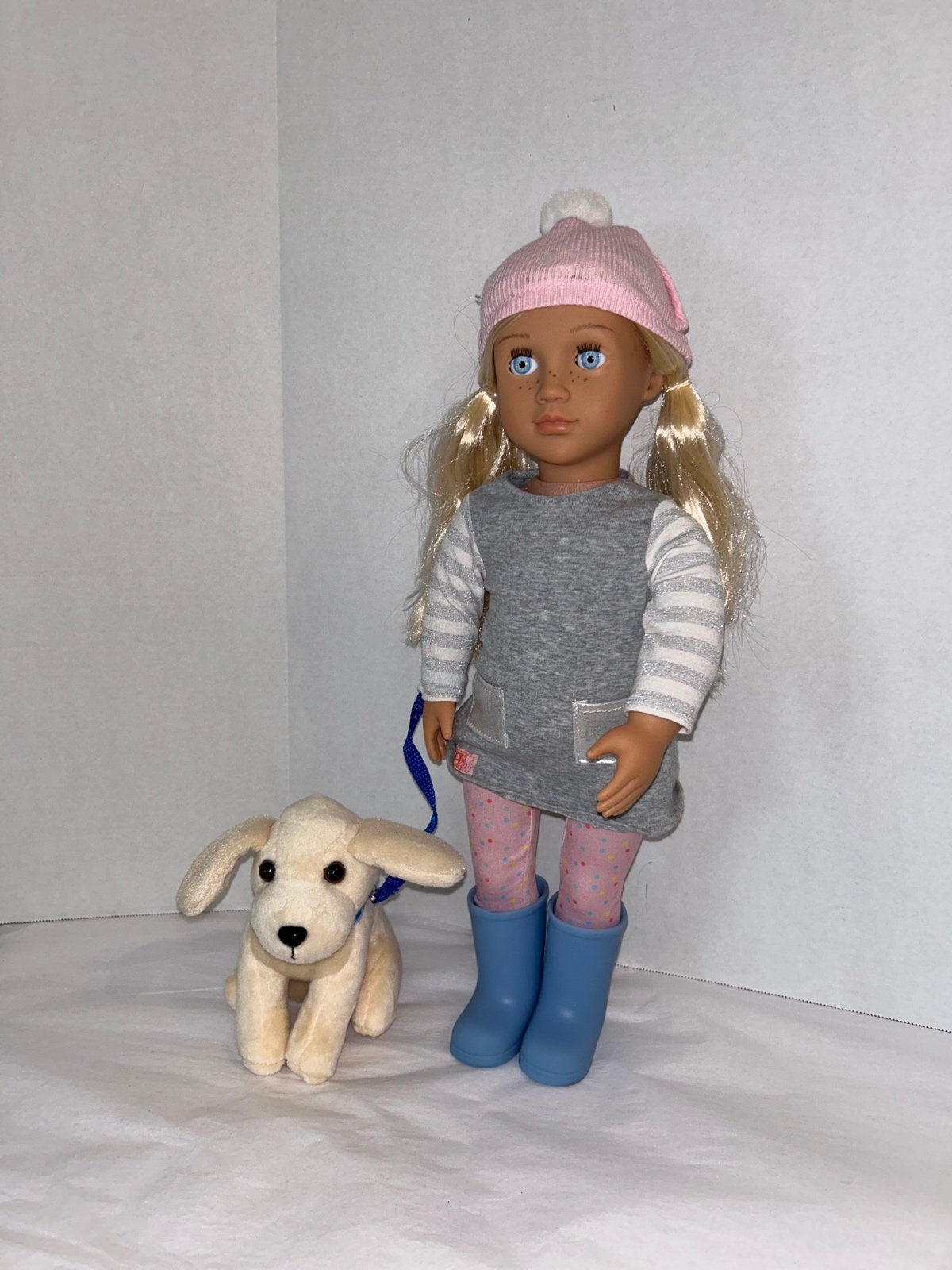 Our Generation Meagan & Pet Golden Retriver on Leash