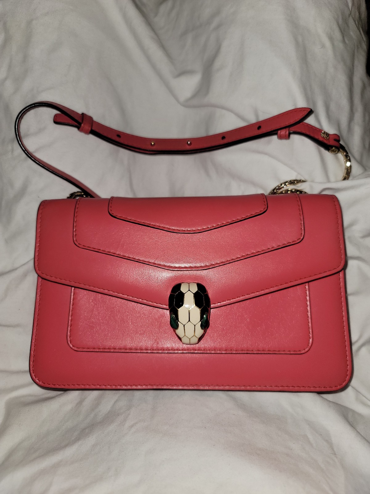 Bulgari, Bags, Bvlgari Shoulder Bag And Wallet In Good Condition With  Dust Baglike Brand New