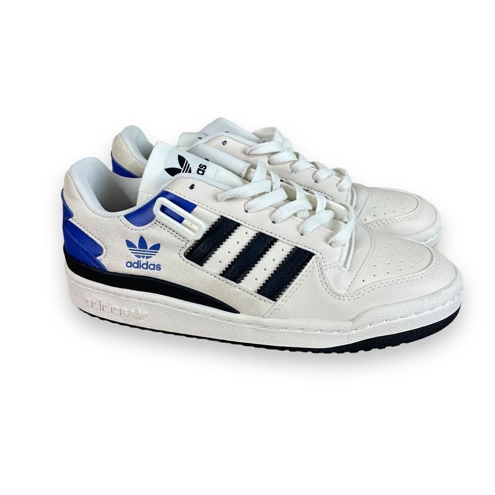NEW Adidas Forum Low Sneakers Shoes Womens 8 Wonder White Lucid Blue READ