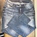 New Distressed Silver Sam Capri Size 14/L28 * Women's Blue Jeans