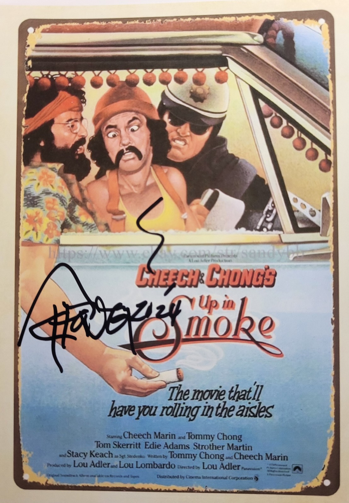 TOMMY CHONG AUTOGRAPHED PHOTO!!! CHEECH & CHONG FANS WILL LOVE THIS ONE!!!