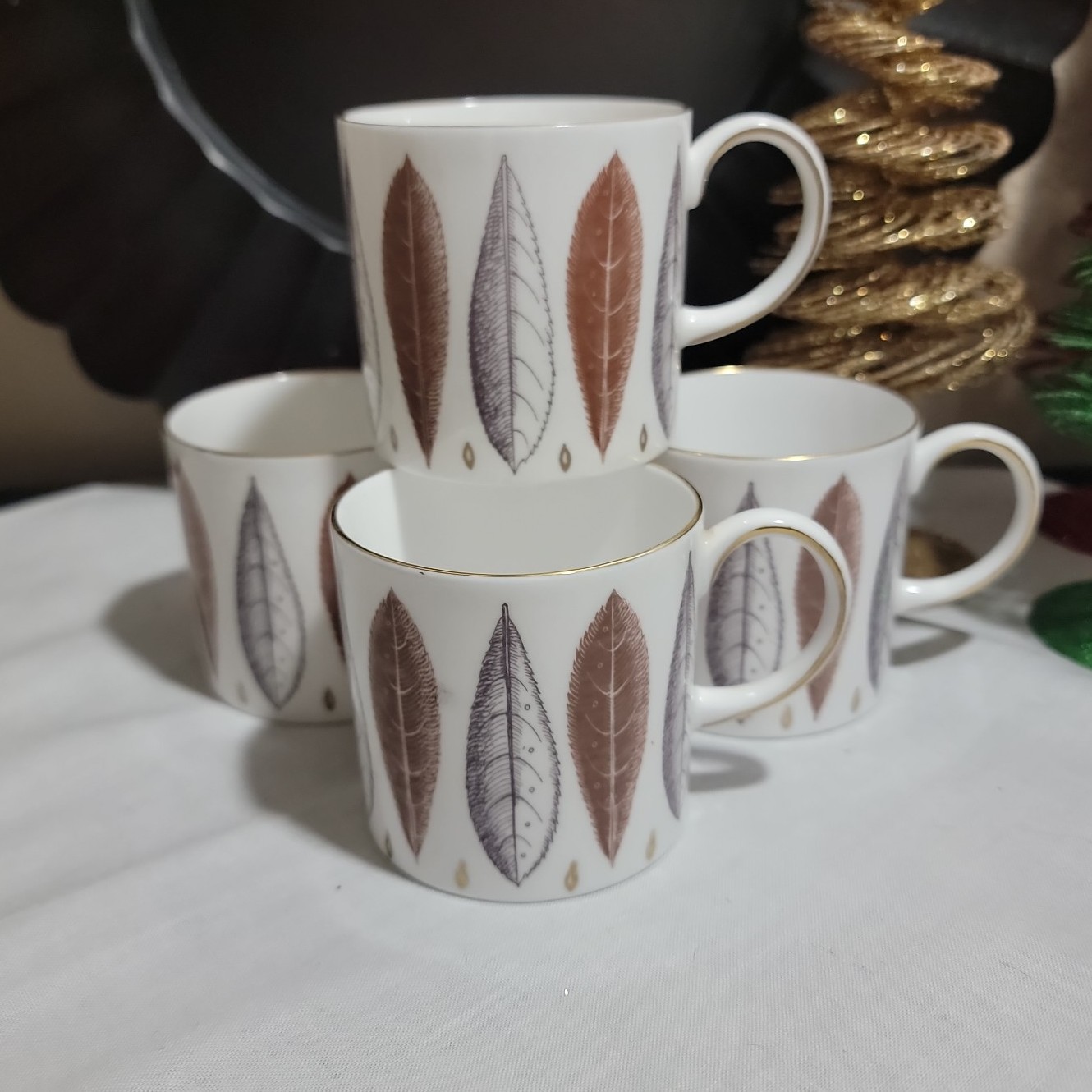 Vintage Susie Cooper Set Of Four Demitasse Cups.