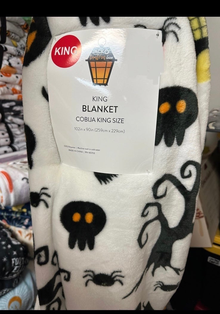 Spooky Halloween Haunted King Blanket