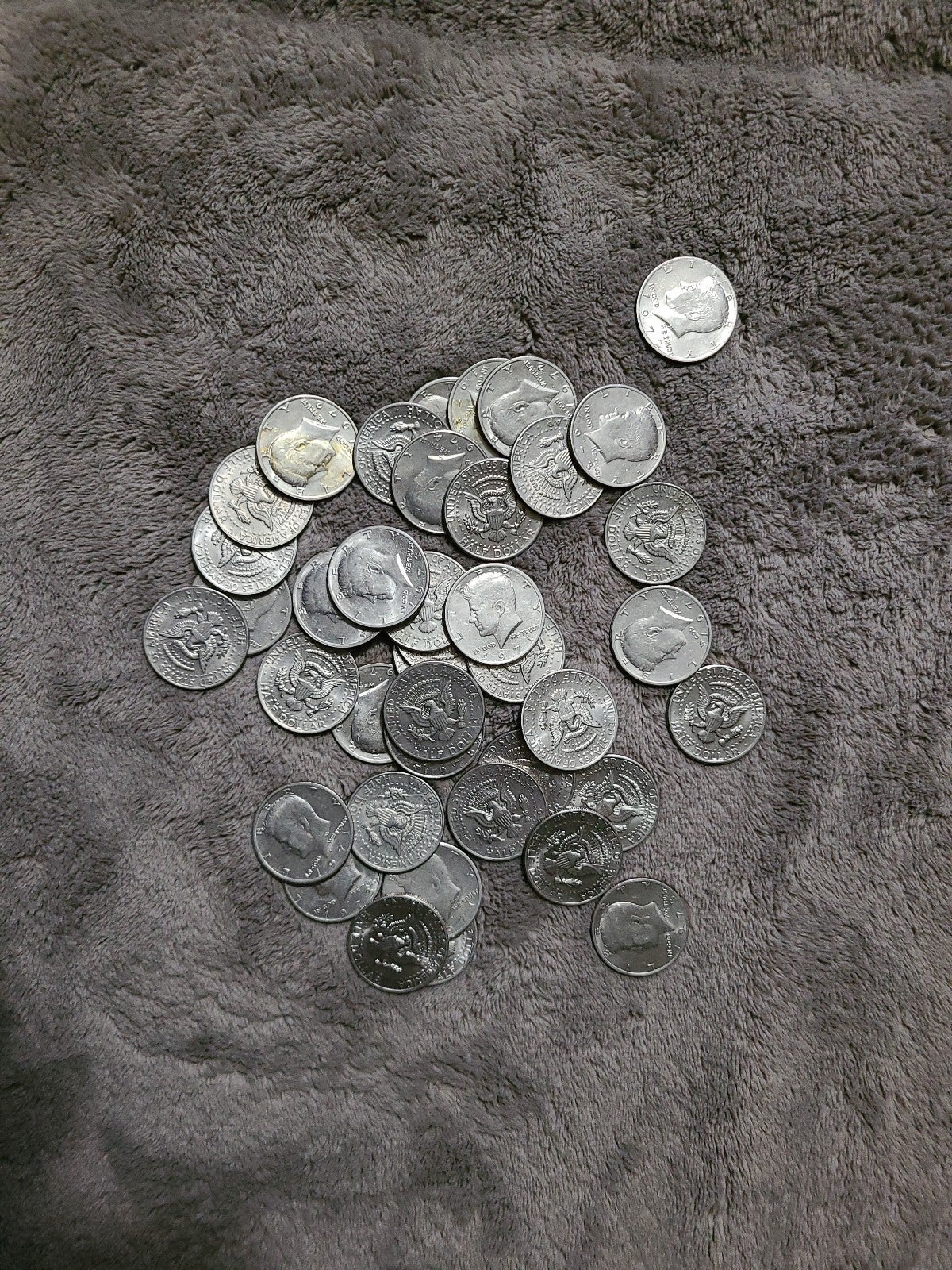 1970s Kennedy half dollars