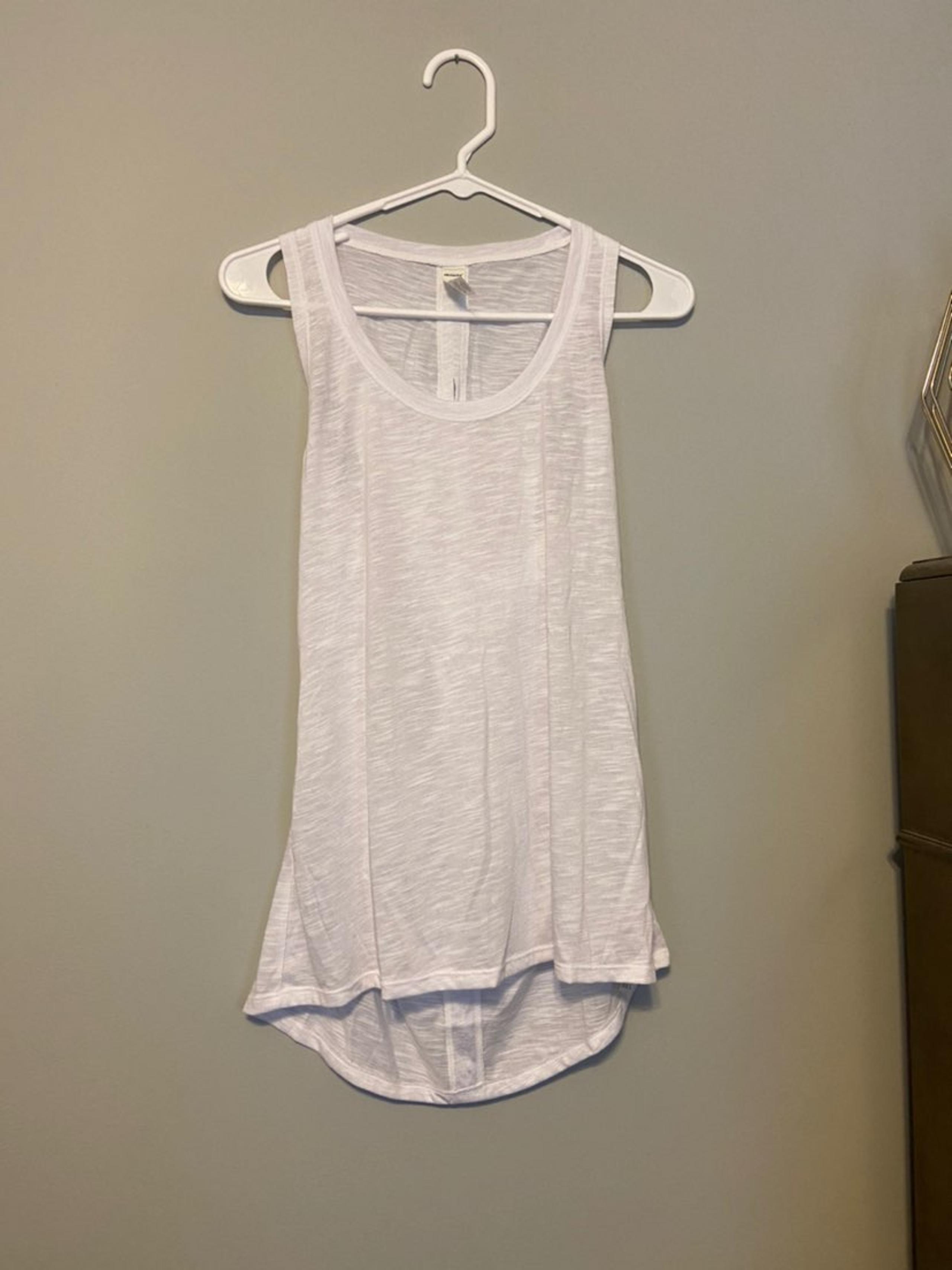 White heather athletic tank