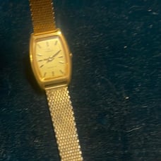 Vintage gold Timex watch rare Unique