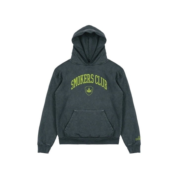 SMOKERS CLUB EMBROIDERED HEAVYWEIGHT PULLOVER HOODIE SZ LARGE
