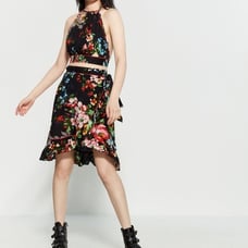 Free People Floral Halter Top&Wrap Skirt