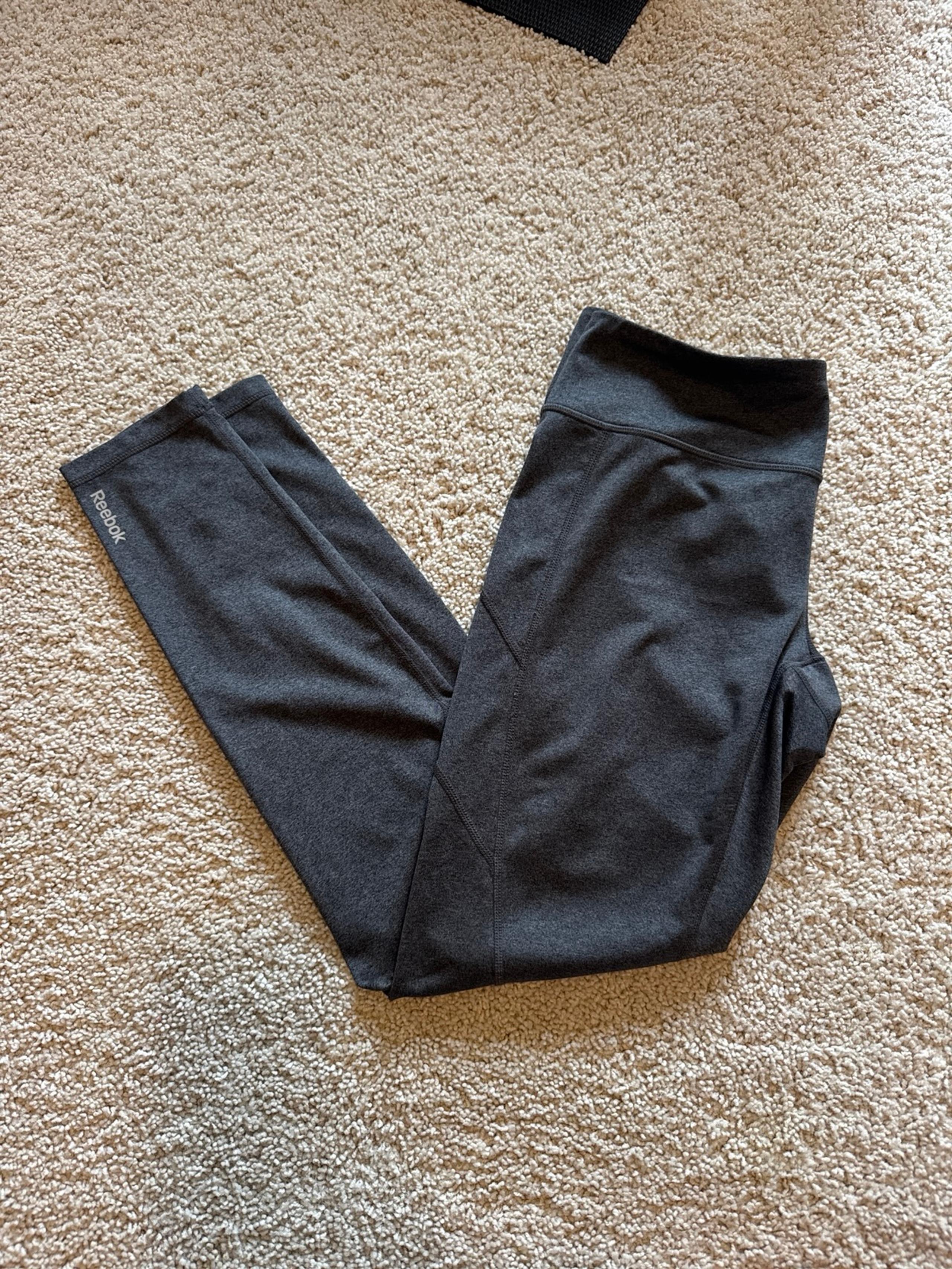 Women’s Charcoal Athletic Leggings - Reebok
