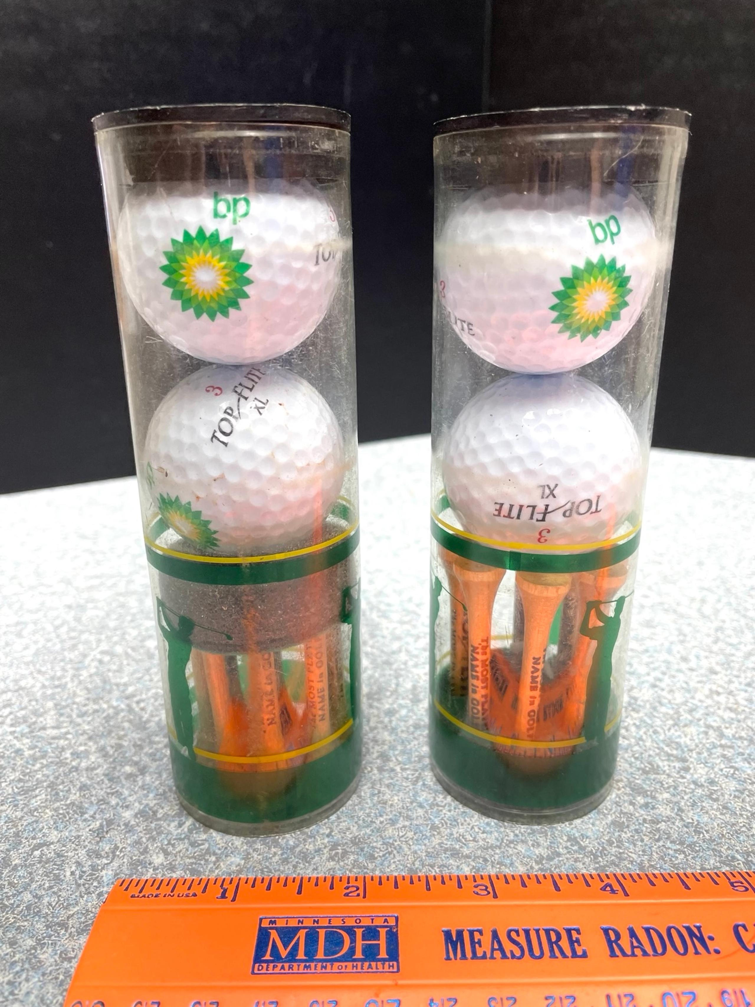2 BP  Top Flite XL Golf Ball Sets New In Packages Advertising
