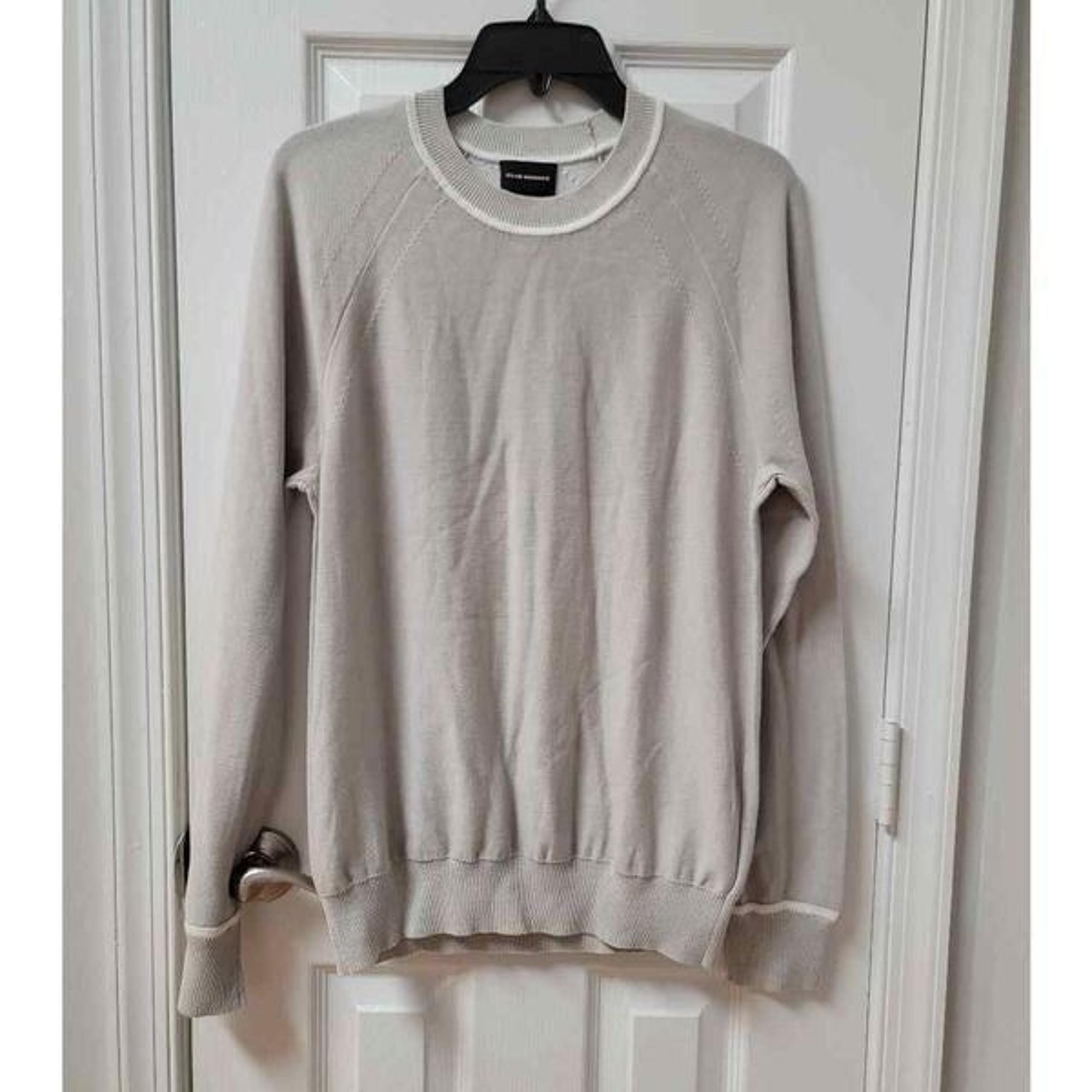 Club Monaco Stitch Cotton Crewneck Sweater SM