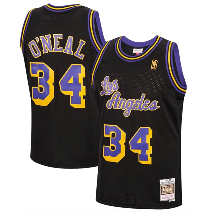 Mitchell & Ness Shaquille O'Neal Lakers NBA Reload 1996 Swingman Jersey Sz M New