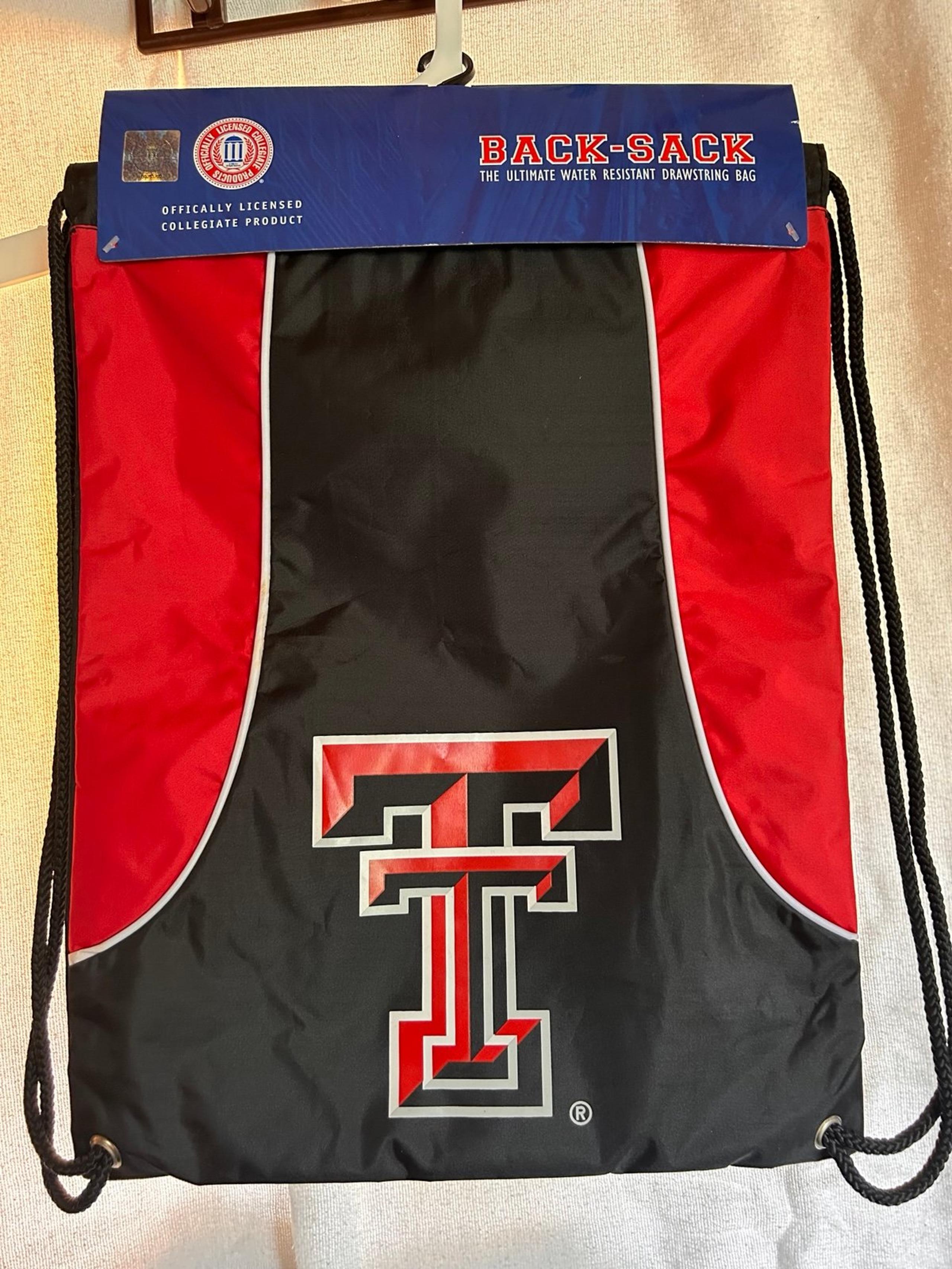 New Texas Tech Drawstring Backpack Back Sack - Concept One