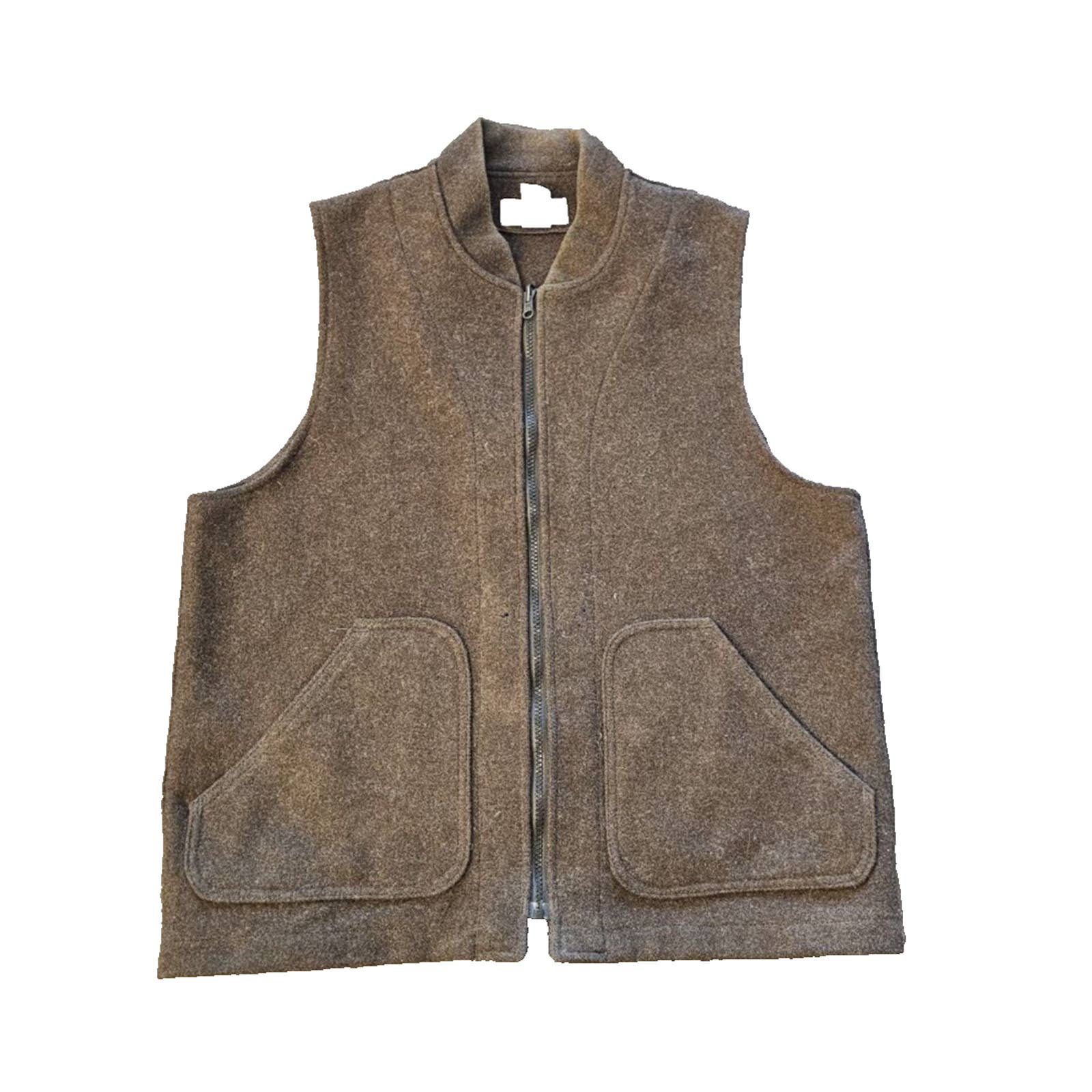 Vintage Filson Mens Virgin Wool Vest Liner Made in USA Full Zip Size Medium M