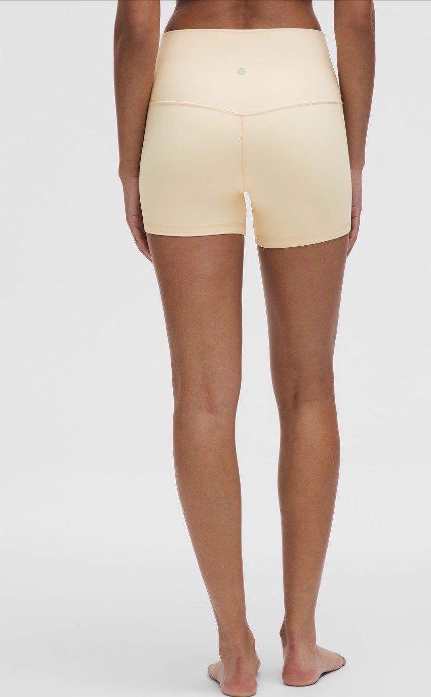 lululemon Align™ High-Rise Short 4 Colour Butter Cream Sz 10