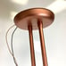 Vtg Airplane Art Deco Ceiling Pendant Light Frosted Glass Acrylic Coppertone