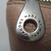 Marc Jacobs Pebbled Leather taupe hobo shoulder tote bag purse eggplant trim.