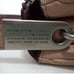 Marc Jacobs Pebbled Leather taupe hobo shoulder tote bag purse eggplant trim.