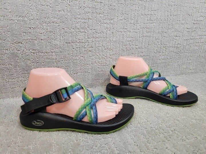 Chaco ZX2 Women's Size 8 Green Blue Ombre Strappy Sport Hiking Sandals Shoes