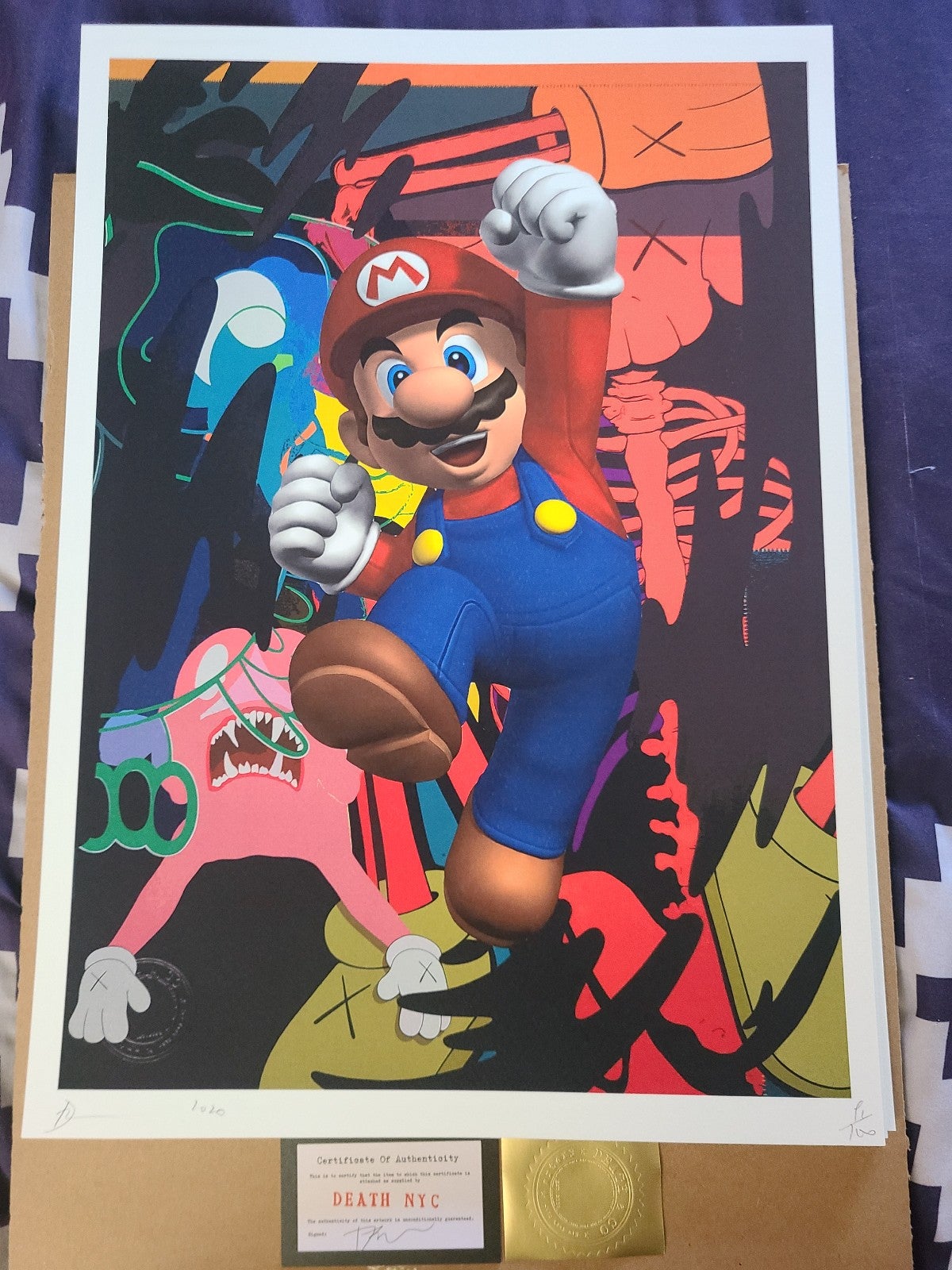 Mario art print poster