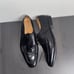 GRAVATI Men’s Black Leather Oxford Lace Up Shoes