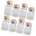 24 Pcs Mini Glass Bottle 1:12 Scale Glass Jars Model with Cork Dollhouse Storag