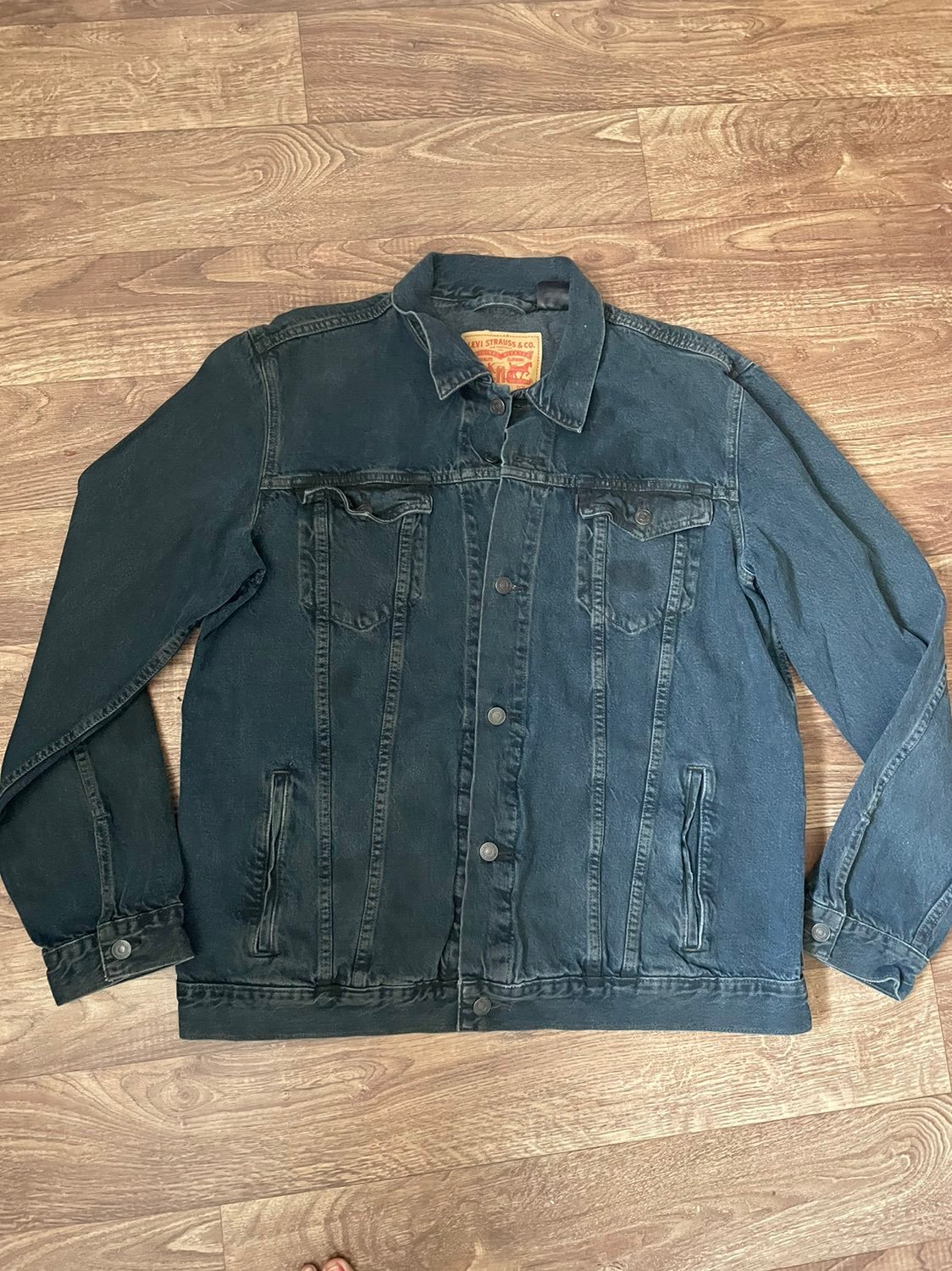 Levi grey denim jacket size XL