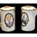 Vintage Disneyland Porcelain Salt & Pepper Shaker Set Gold Accents Castle & Char