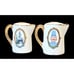 Vintage Disneyland Porcelain Salt & Pepper Shaker Set Gold Accents Castle & Char
