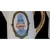 Vintage Disneyland Porcelain Salt & Pepper Shaker Set Gold Accents Castle & Char