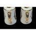 Vintage Disneyland Porcelain Salt & Pepper Shaker Set Gold Accents Castle & Char