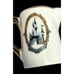 Vintage Disneyland Porcelain Salt & Pepper Shaker Set Gold Accents Castle & Char