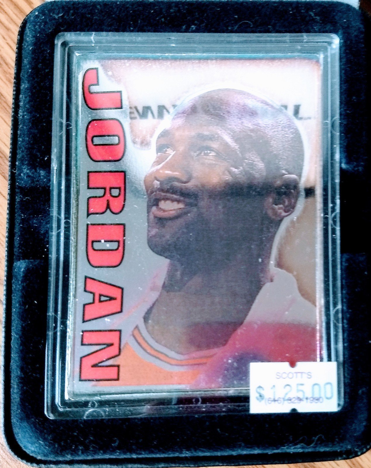 Michael Jordan basketball card 1996 with Troy Ounce of silver