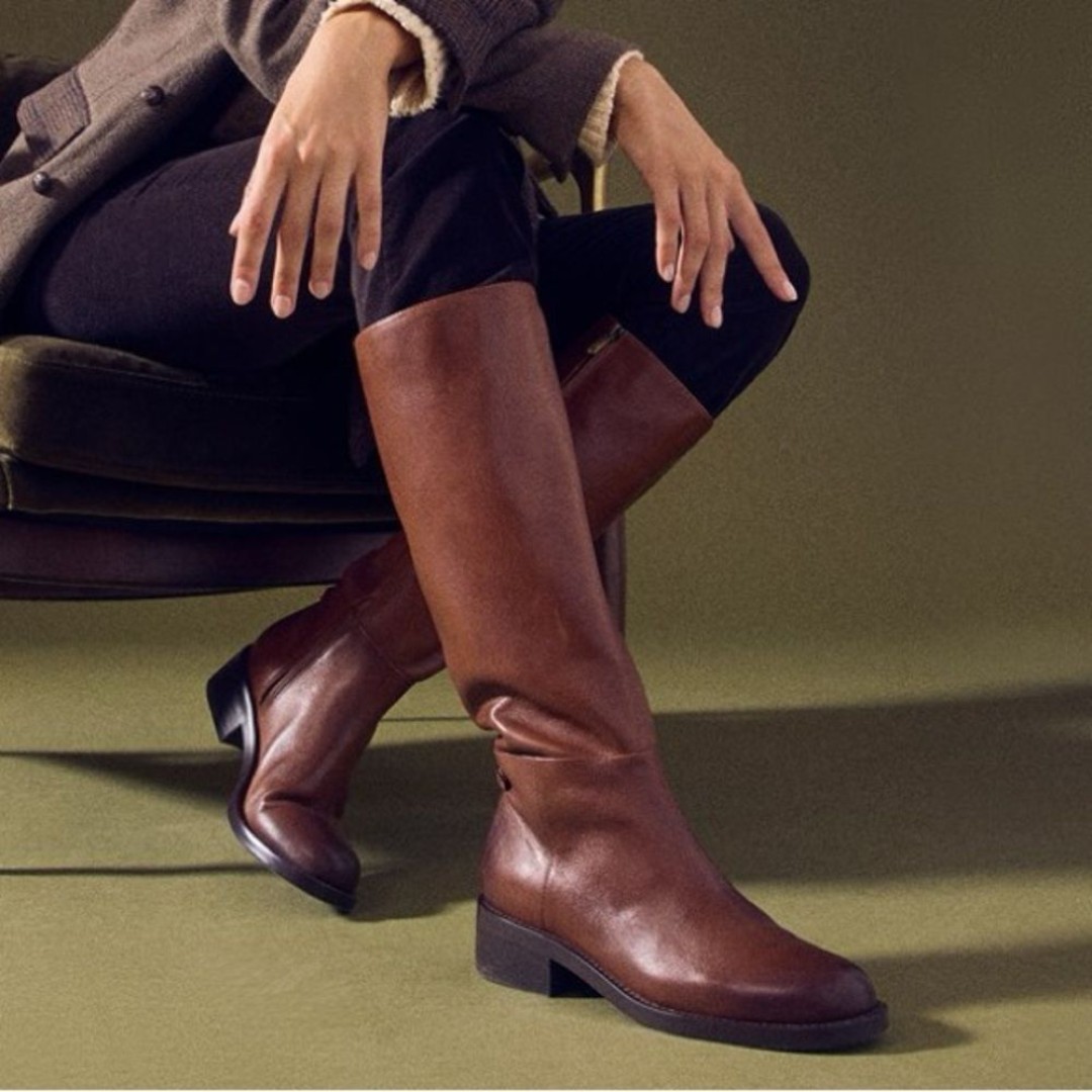 NEW Sam Edelman Brown Leather Mable Riding Boot 10