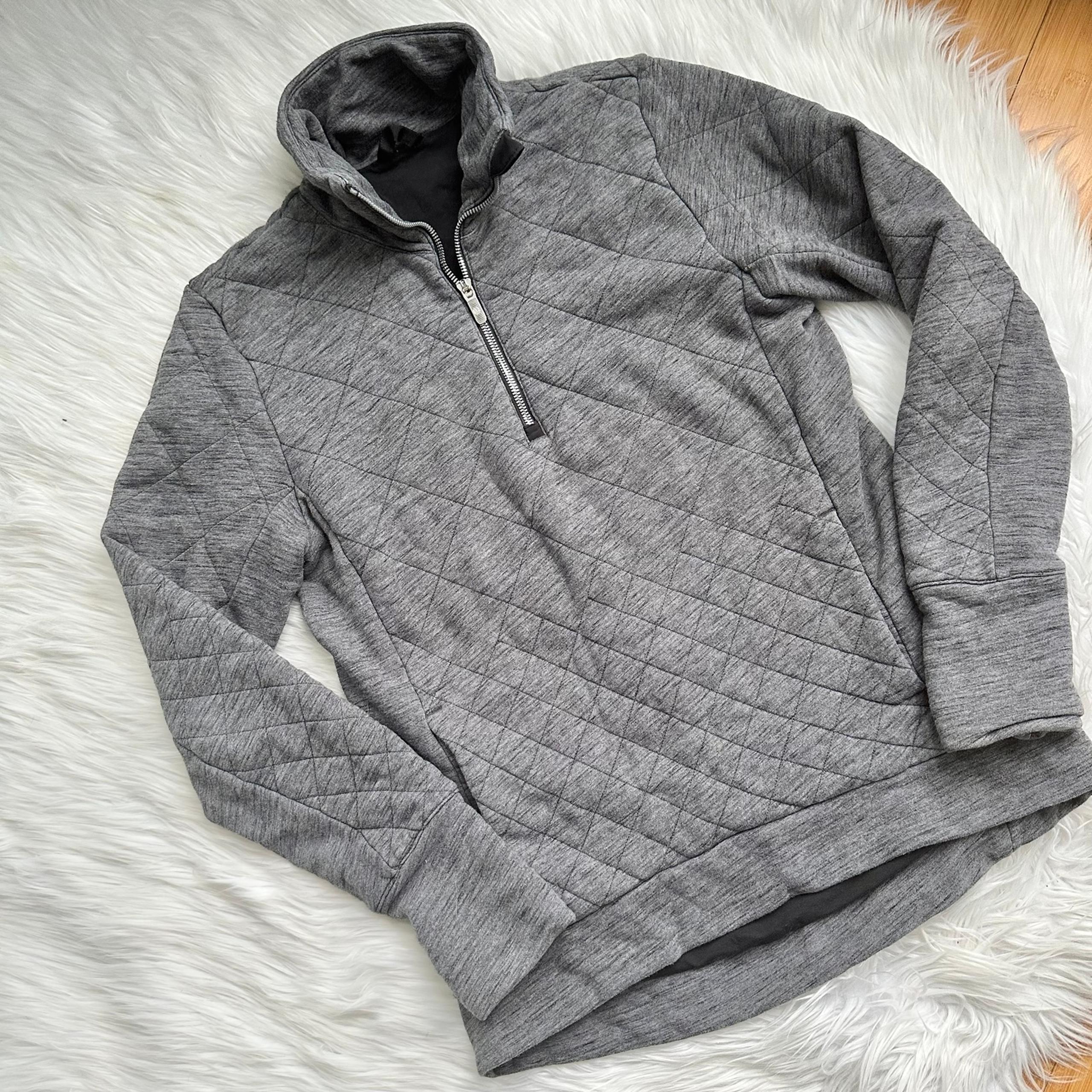 Lululemon Forever Warm Quilted 1/4 Zip Pullover Sz 6