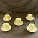 Royal Crest China Demitasse Light Blue w/ Gold Trim Cup & Saucer - Set of 5