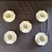 Royal Crest China Demitasse Light Blue w/ Gold Trim Cup & Saucer - Set of 5