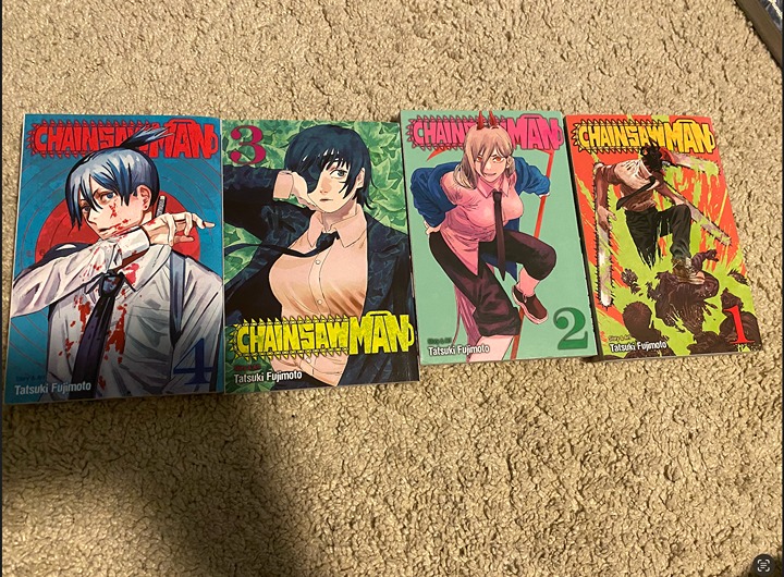 Chainsaw Man Manga, Volumes 1-4