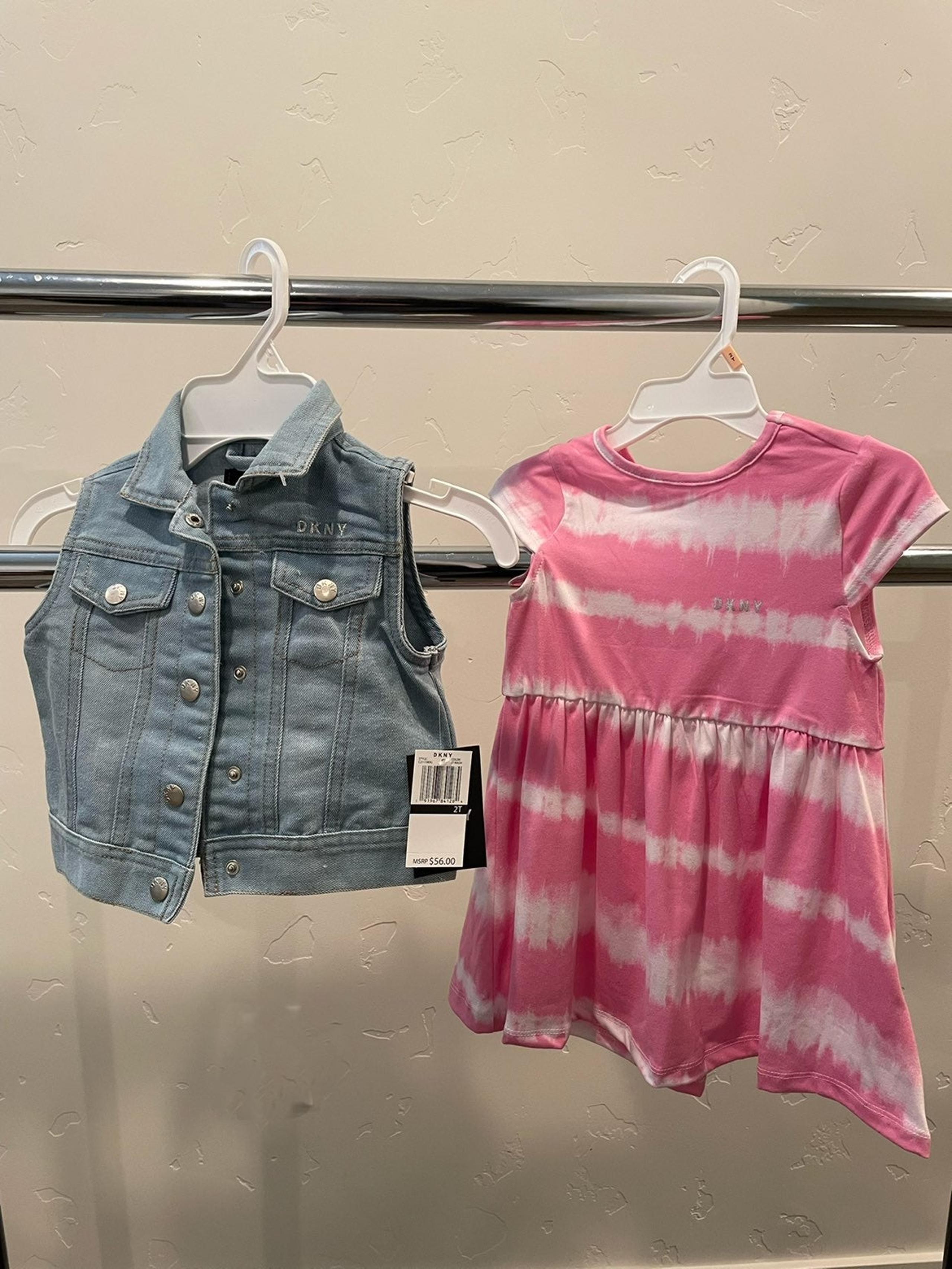 DKNY Girls Dress with Jean Jacket