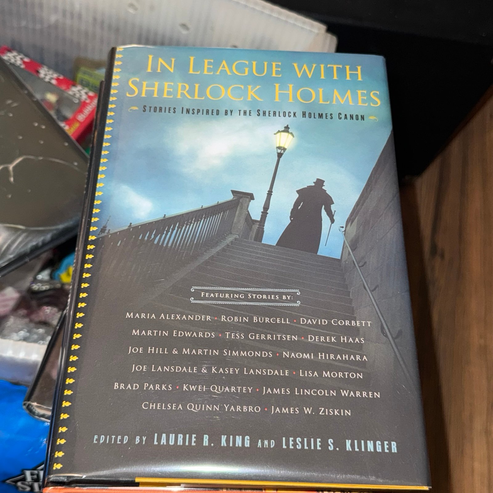 IN LEAGUE WITH SHERLOCK HOLMES SIGNED 5x 1ST/1ST