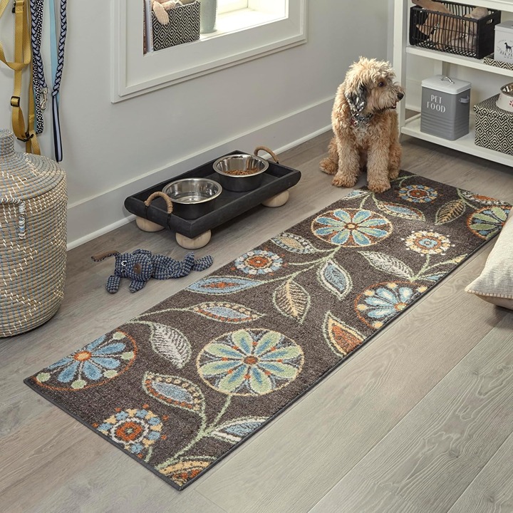 New Runner Rug Collection, Modern Design, Washable, 2' x 6' Made in USA
