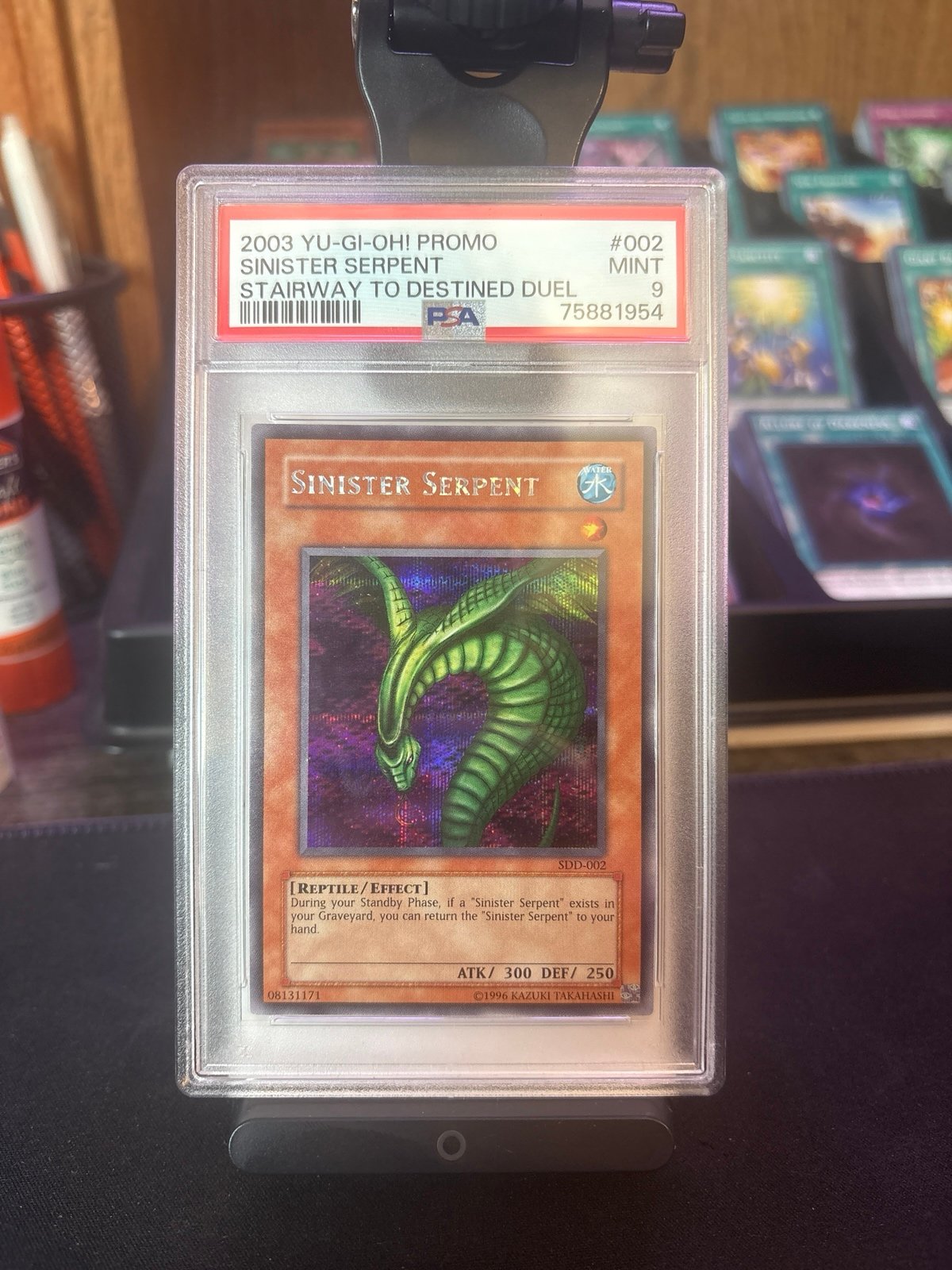 Sinister Serpent (SDD-002) (Prismatic Secret Rare) PSA 9