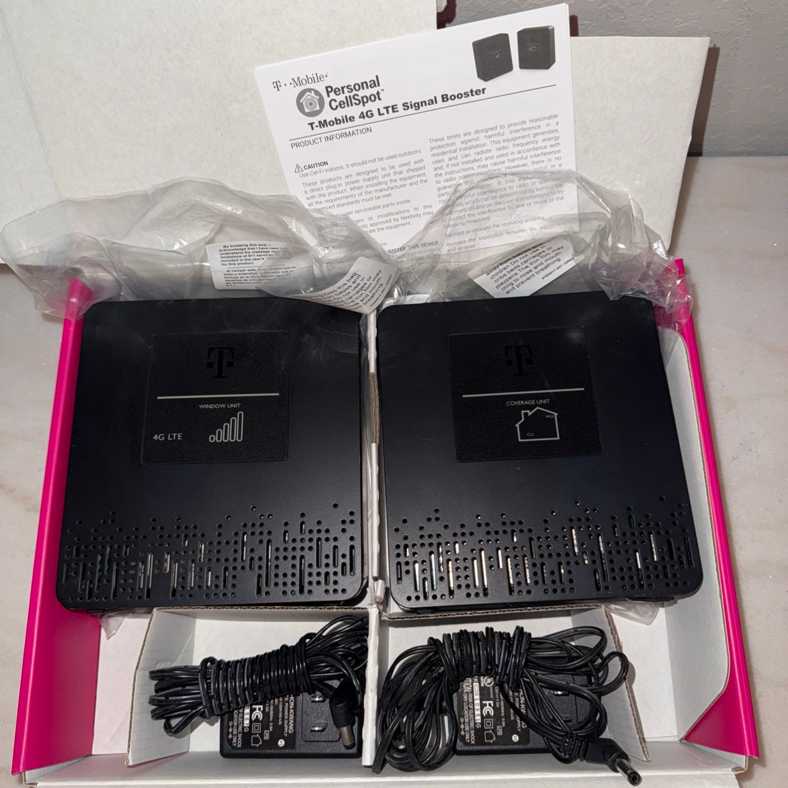 T-Mobile 4G LTE Indoor Signal Booster Personal CellSpot Model CELFI-D32-21266