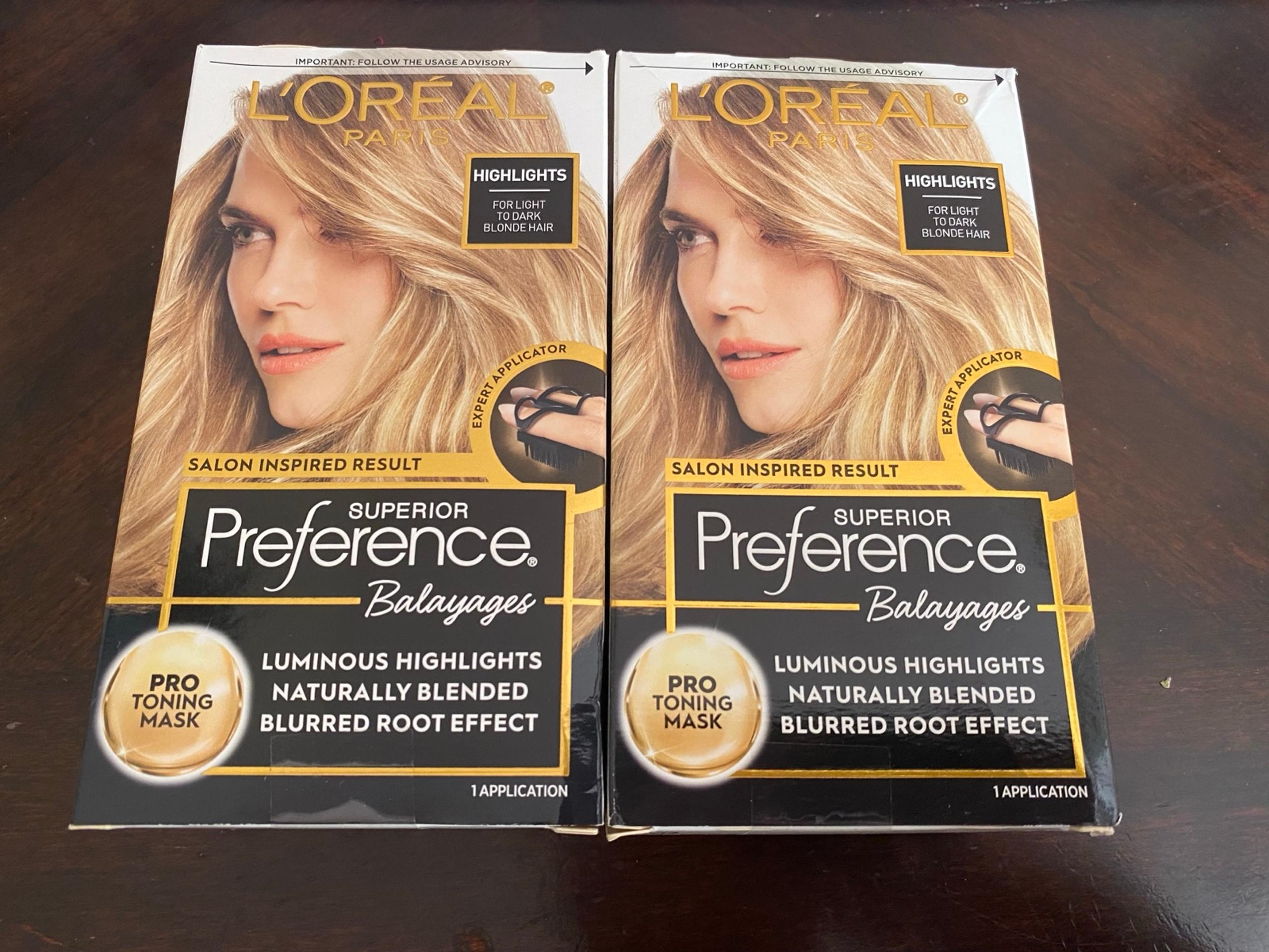 2- L'Oreal Superior Preference Balayages Highlights Light to Dark Blonde Hair
