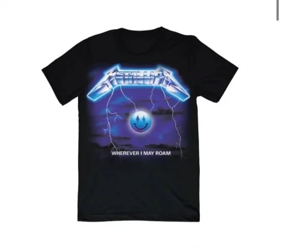 J Balvin x Metallica Official “Wherever I May Roam” Vintage Shirt Size XXL NEW!!